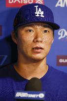 Baseball: Dodgers pitcher Yoshinobu Yamamoto