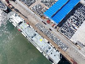 Vehicles Export at Lianyungang Port