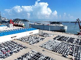 Vehicles Export at Lianyungang Port