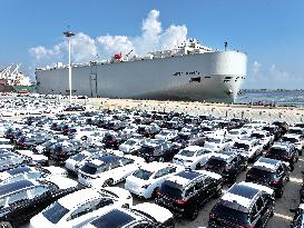 Vehicles Export at Lianyungang Port