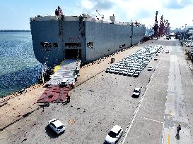 Vehicles Export at Lianyungang Port