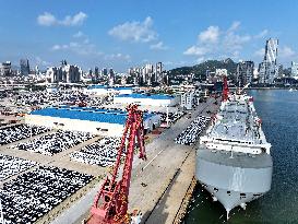 Vehicles Export at Lianyungang Port