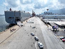 Vehicles Export at Lianyungang Port