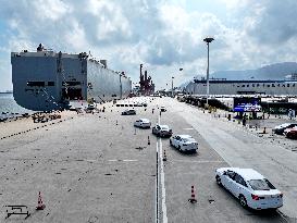 Vehicles Export at Lianyungang Port