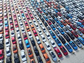 Vehicles Export at Lianyungang Port