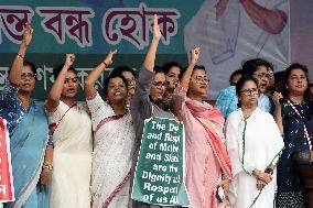 West Bengal Mamata Banerjee Demand Justice For Female Doctor Murdered - Kolkata