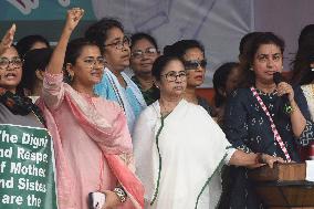 West Bengal Mamata Banerjee Demand Justice For Female Doctor Murdered - Kolkata