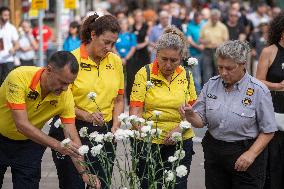 Tribute to the victims of the 17Augsut 2017 attack in Barcelona