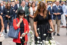 Tribute Act To The Fatal Victims Of The Terrorist Attack On Las Ramblas And Cambrils.