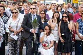 Tribute Act To The Fatal Victims Of The Terrorist Attack On Las Ramblas And Cambrils.