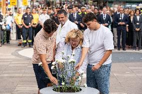 Tribute Act To The Fatal Victims Of The Terrorist Attack On Las Ramblas And Cambrils.