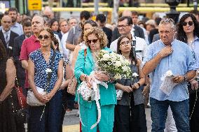 Tribute Act To The Fatal Victims Of The Terrorist Attack On Las Ramblas And Cambrils.