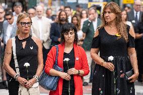 Tribute Act To The Fatal Victims Of The Terrorist Attack On Las Ramblas And Cambrils.