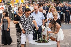 Tribute Act To The Fatal Victims Of The Terrorist Attack On Las Ramblas And Cambrils.