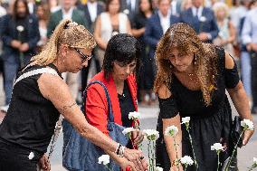 Tribute Act To The Fatal Victims Of The Terrorist Attack On Las Ramblas And Cambrils.