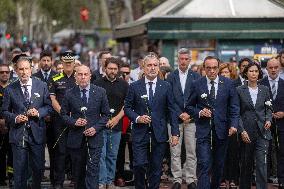 Politics pay tribute to victims of the 17A attack in Barcelona