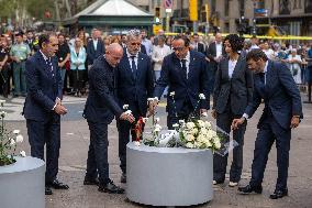 Politics pay tribute to victims of the 17A attack in Barcelona