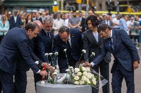 Politics pay tribute to victims of the 17A attack in Barcelona