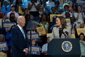 Harris And Biden Make First Joint Appearance Since Ticket Change - Maryland