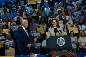 Harris And Biden Make First Joint Appearance Since Ticket Change - Maryland