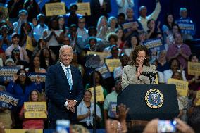 Harris And Biden Make First Joint Appearance Since Ticket Change - Maryland