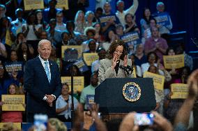 Harris And Biden Make First Joint Appearance Since Ticket Change - Maryland