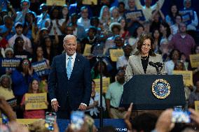 Harris And Biden Make First Joint Appearance Since Ticket Change - Maryland