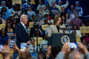 Harris And Biden Make First Joint Appearance Since Ticket Change - Maryland