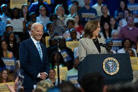 Harris And Biden Make First Joint Appearance Since Ticket Change - Maryland