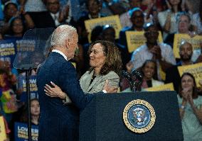 Harris And Biden Make First Joint Appearance Since Ticket Change - Maryland