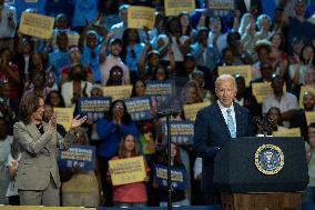 Harris And Biden Make First Joint Appearance Since Ticket Change - Maryland