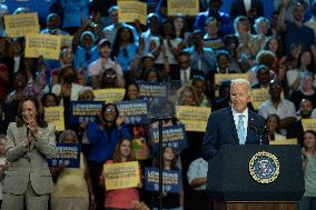 Harris And Biden Make First Joint Appearance Since Ticket Change - Maryland