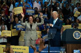 Harris And Biden Make First Joint Appearance Since Ticket Change - Maryland