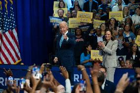 Harris And Biden Make First Joint Appearance Since Ticket Change - Maryland