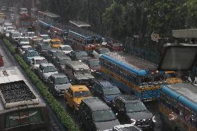 Heavy Monsoon Rain In Kolkata