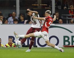 Italian soccer Serie A match - AC Milan vs Torino FC