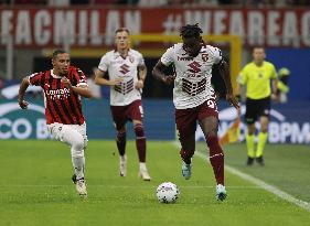 Italian soccer Serie A match - AC Milan vs Torino FC