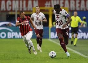 Italian soccer Serie A match - AC Milan vs Torino FC