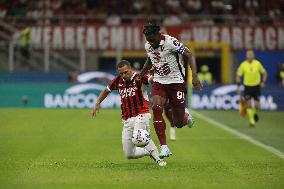 Italian soccer Serie A match - AC Milan vs Torino FC