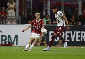 Italian soccer Serie A match - AC Milan vs Torino FC