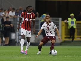 Italian soccer Serie A match - AC Milan vs Torino FC