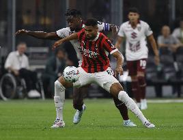 Italian soccer Serie A match - AC Milan vs Torino FC