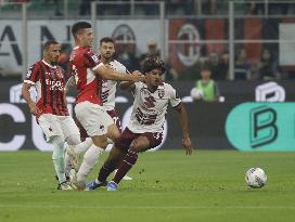 Italian soccer Serie A match - AC Milan vs Torino FC