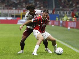 Italian soccer Serie A match - AC Milan vs Torino FC