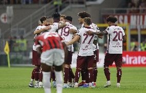 Italian soccer Serie A match - AC Milan vs Torino FC