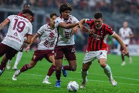 Italian soccer Serie A match - AC Milan vs Torino FC