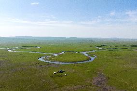 The Meandering Morgele River in Hulunbuir