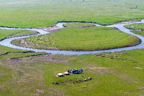 The Meandering Morgele River in Hulunbuir