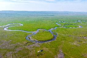 The Meandering Morgele River in Hulunbuir