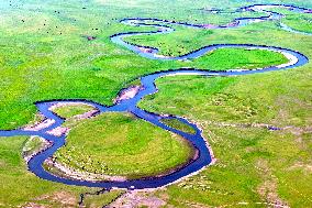 The Meandering Morgele River in Hulunbuir